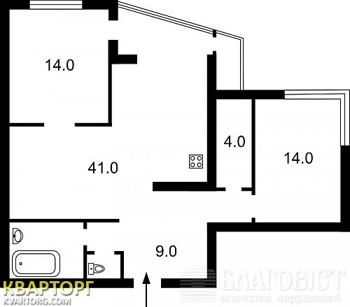 продам 2-комнатную квартиру. Киев,   Чоколовский бул - фото 2
