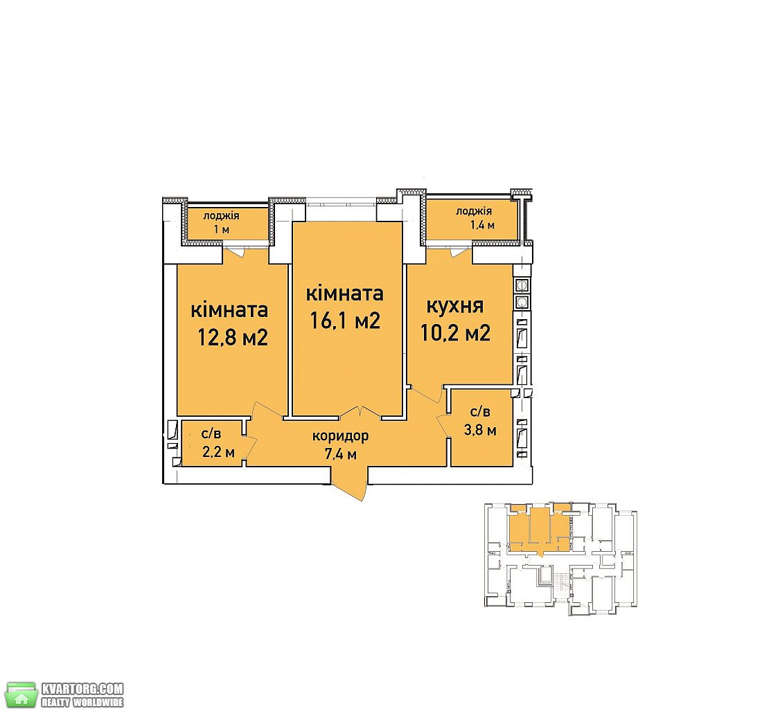 Sell 2-room apartment. Ирпень, переулок Озерный — photo 2
