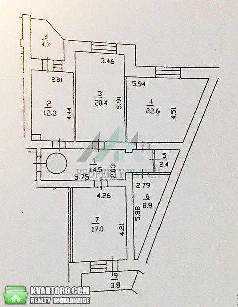 Sell 3-room apartment. Киев,  Ахматовой — photo 5
