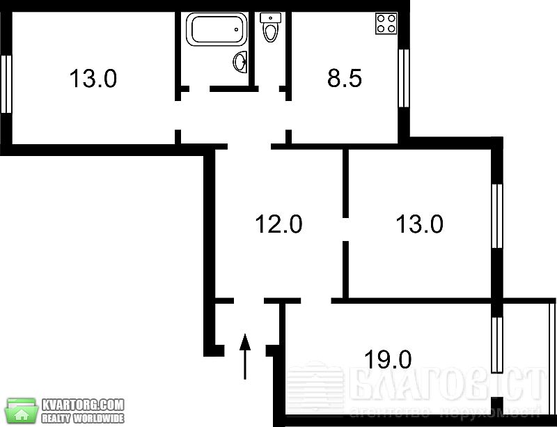 Sell 3-room apartment. Киев,  Харьковское шоссе — photo 6