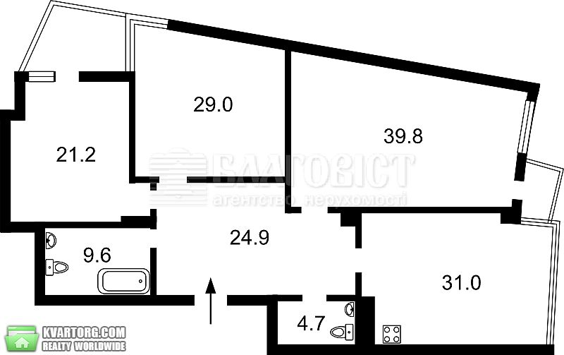 Sell 3-room apartment. Киев,  Ломоносова — photo 7