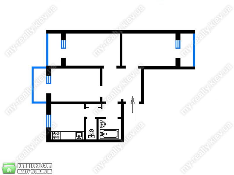 Sell 3-room apartment. Киев,  Глушкова пр — photo 3
