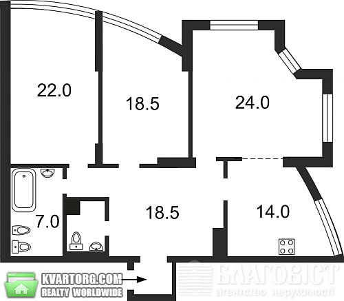 Sell 3-room apartment. Киев, Героев Сталинграда пр — photo 4
