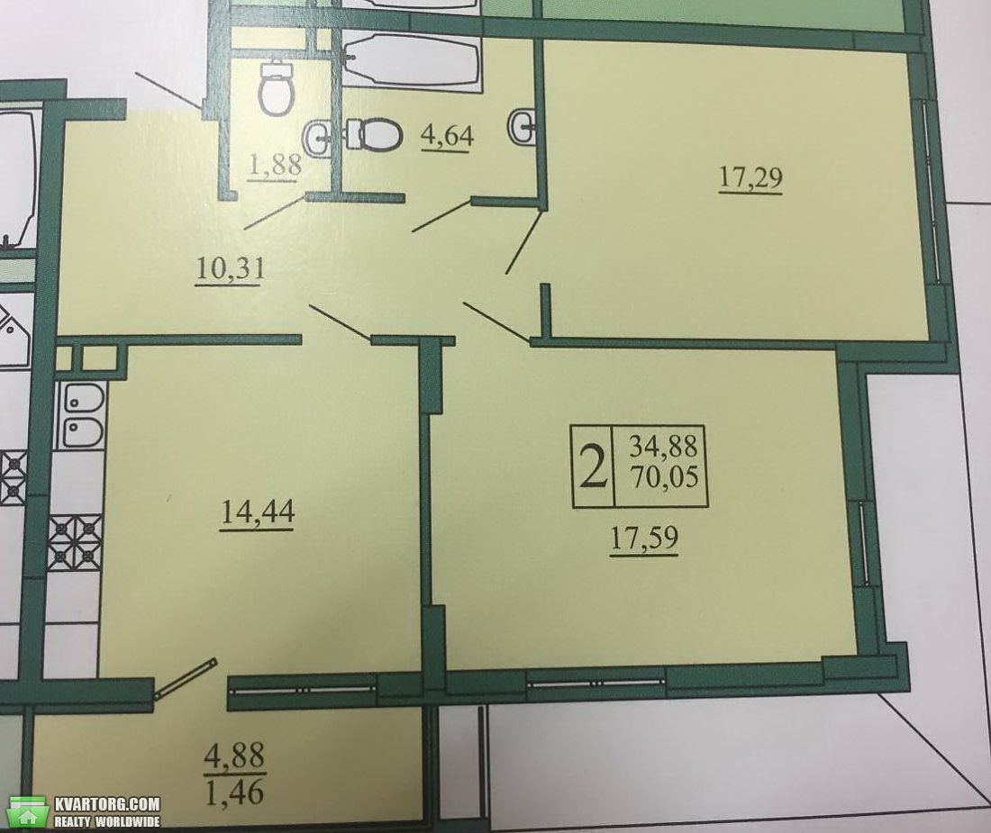 Sell 2-room apartment. Киев,  Ломоносова — photo 2