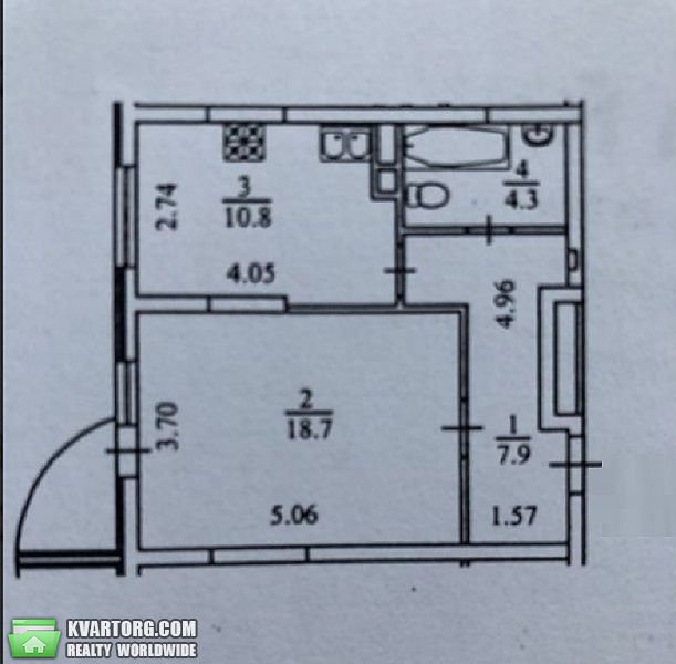 Sell 1-room apartment. Киев, Ломоносова — photo 10