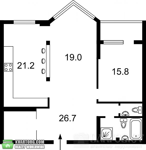 Sell 2-room apartment. Киев,  Саперно-Слобідська — photo 2