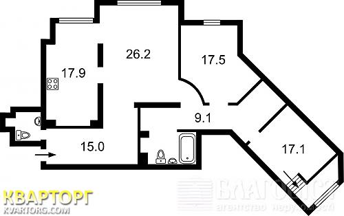 Sell 3-room apartment. Киев,  Срибнокильская — photo 2