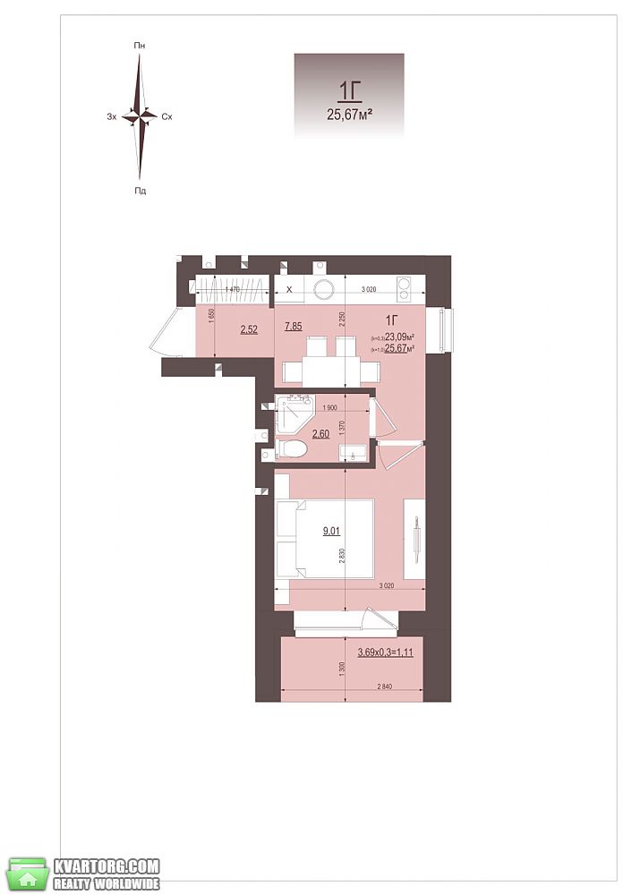 Sell 1-room apartment. Буча, Мирная 3 — photo 2