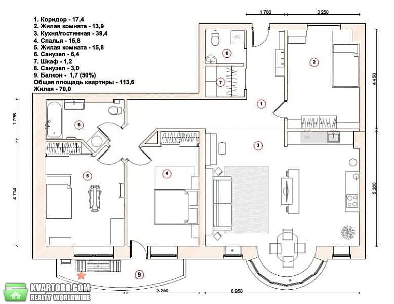 Rent out 4-room apartment. Киев,  Антоновича — photo 9