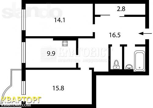 продам 2-комнатную квартиру. Киев,  Жилянская - фото 2