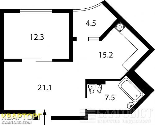 продам 2-комнатную квартиру. Киев,   Вышгородская - фото 6