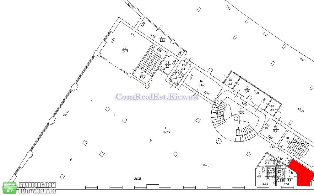 Rent out office. Киев, Оболонская набережая — photo 2