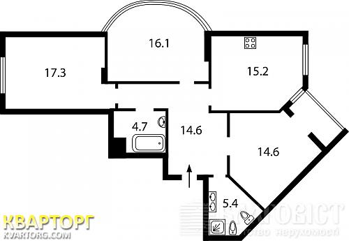 продам 3-комнатную квартиру. Киев,   Вышгородская - фото 5