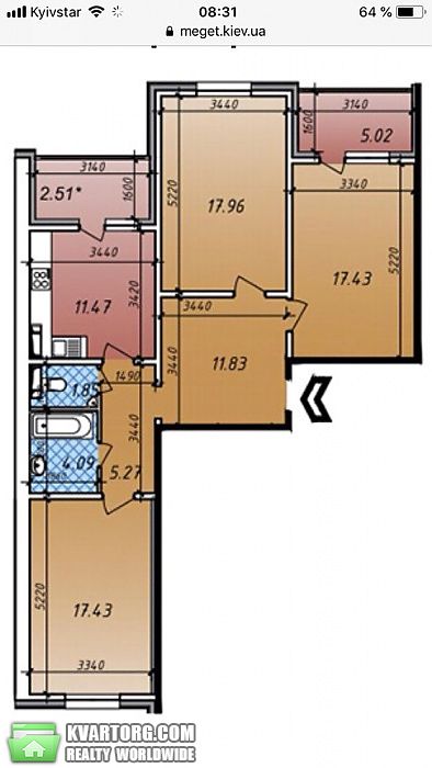 Sell 3-room apartment. Киев,  Глушкова пр — photo 2