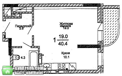 Sell 1-room apartment. Киев, Майорова — photo 1