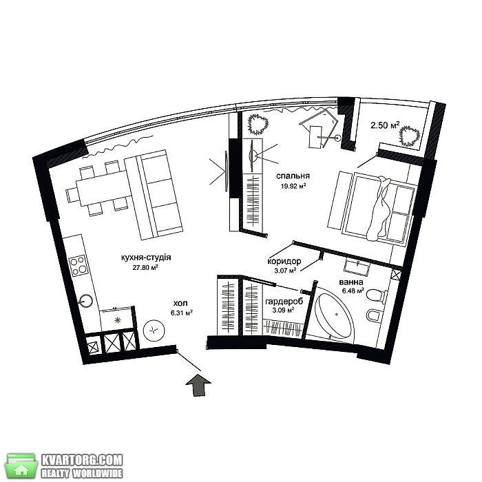 Sell 1-room apartment. Киев, Бусловская — photo 7