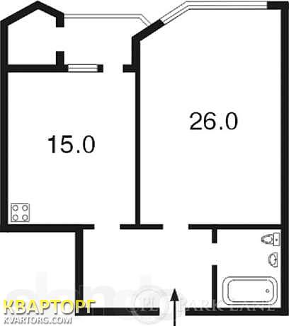 продам 1-комнатную квартиру. Киев,   Кудряшова - фото 2