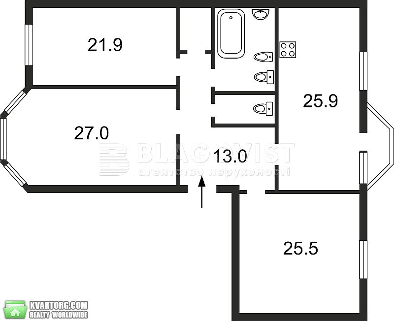 Sell 3-room apartment. Киев,  Дьяченко — photo 2