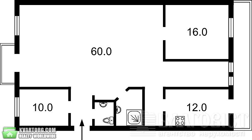 Sell 3-room apartment. Киев, Мельникова — photo 1