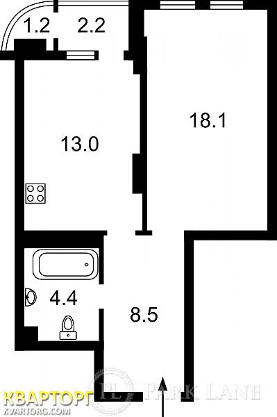 Sell 1-room apartment. Киев, Воссоединения пр — photo 3