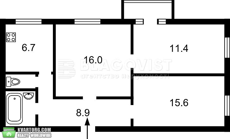Sell 3-room apartment. Киев,  Лагерная — photo 3