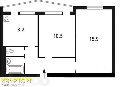 Sell 2-room apartment. Киев, Борщаговская — photo 3