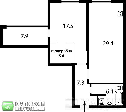 Sell 2-room apartment. Киев, Краснозвездный пр — photo 2