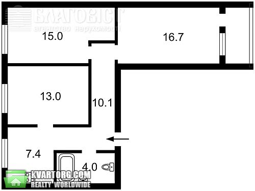 Sell 3-room apartment. Киев, Челябинская — photo 1