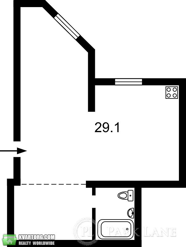 Sell 1-room apartment. Киев,  Княжий Затон — photo 4