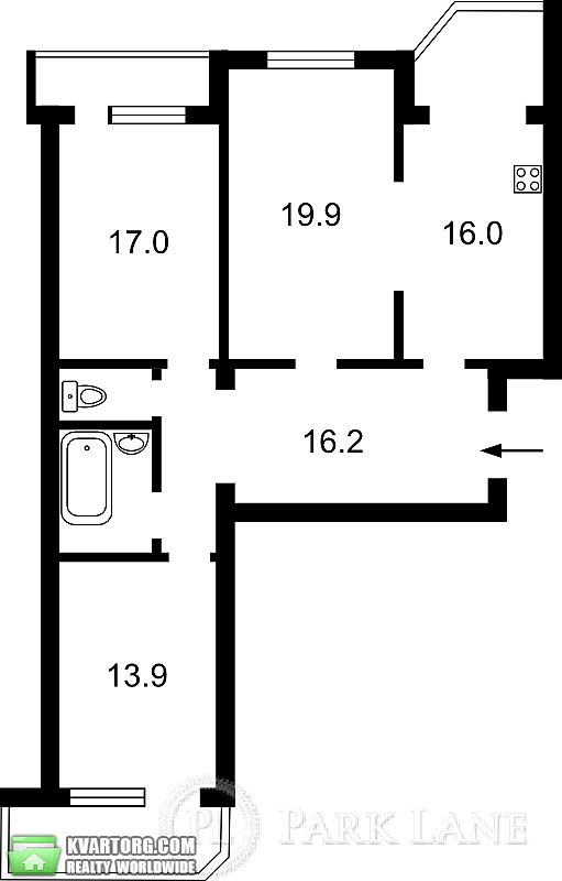 Sell 3-room apartment. Киев,  Ахматовой — photo 2