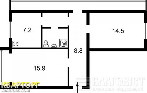 Sell 2-room apartment. Киев,  Энтузиастов — photo 2