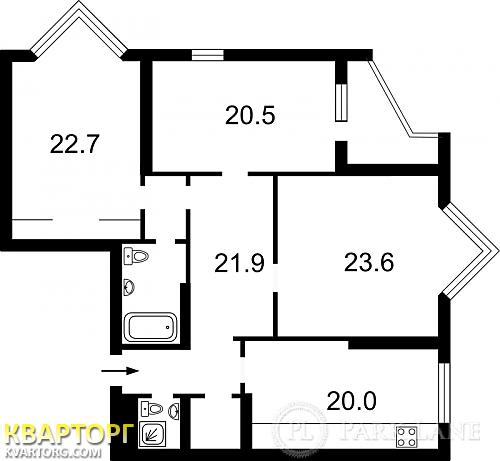 Sell 3-room apartment. Киев,  Щорса — photo 6