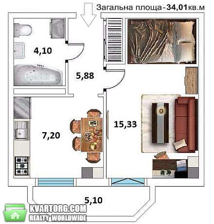 Sell 1-room apartment. Киев,  Гарматная — photo 4