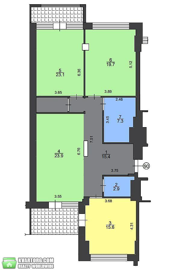 Rent 3-room apartment. Киев,  Драгомирова — photo 1