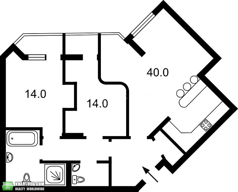 Rent out 3-room apartment. Киев, симоненка — photo 10