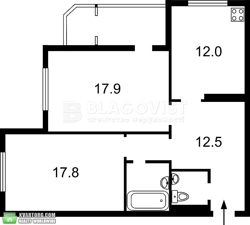 Sell 2-room apartment. Киев,  Урловская — photo 2