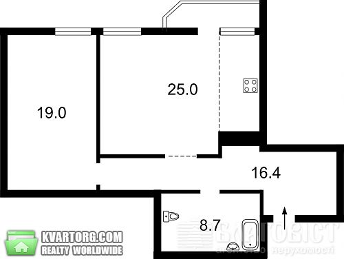Sell 2-room apartment. Киев, Щорса — photo 2