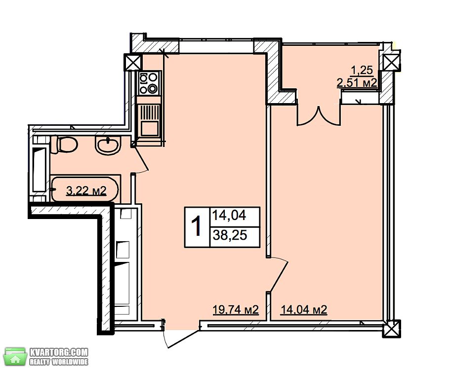 Sell 1-room apartment. Одесса, Фонтанская дорога — photo 6