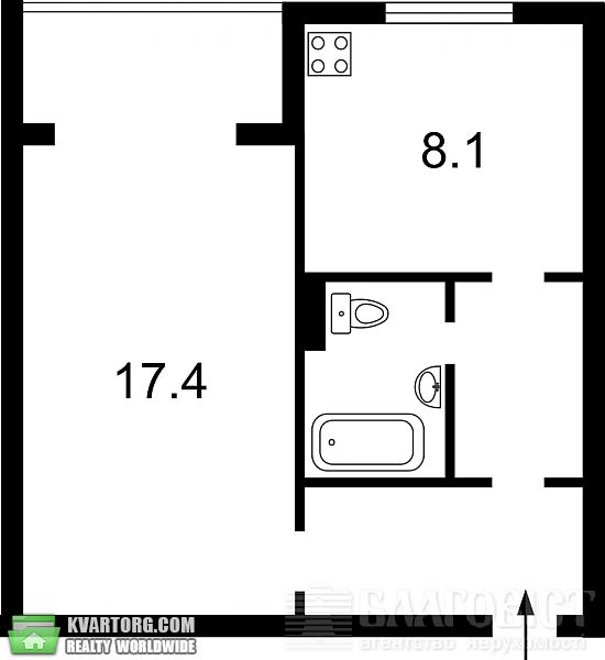 Sell 1-room apartment. Киев, Цветаевой — photo 9