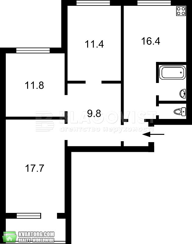Sell 3-room apartment. Киев,  Героев Днепра — photo 4