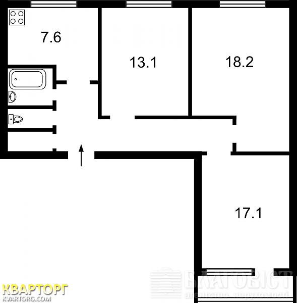 Sell 3-room apartment. Киев,  Приречная — photo 2
