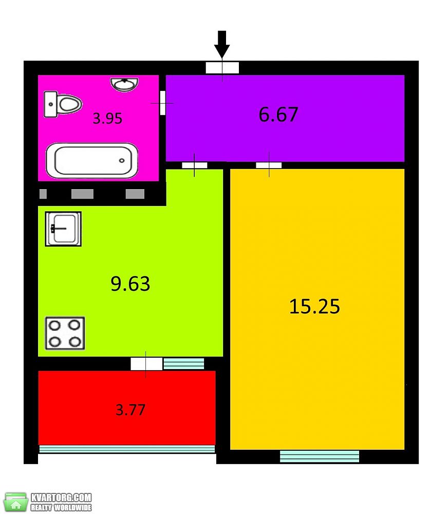 Sell 1-room apartment. Киев,  Тираспольская — photo 6