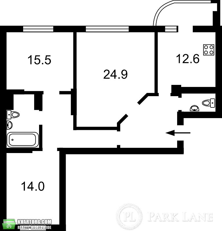 Sell 3-room apartment. Киев,  Пчелки — photo 3