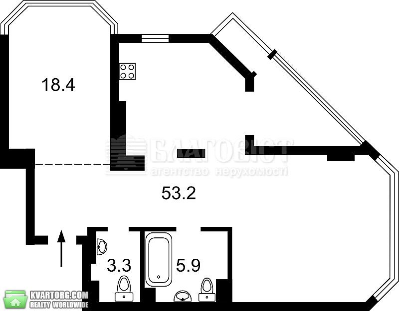 Sell 2-room apartment. Киев,  Струтинского — photo 8