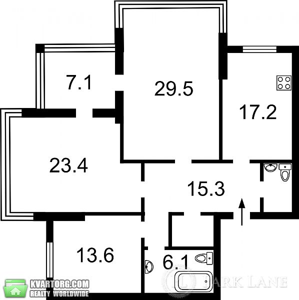 Sell 3-room apartment. Киев, Днепровская наб — photo 2