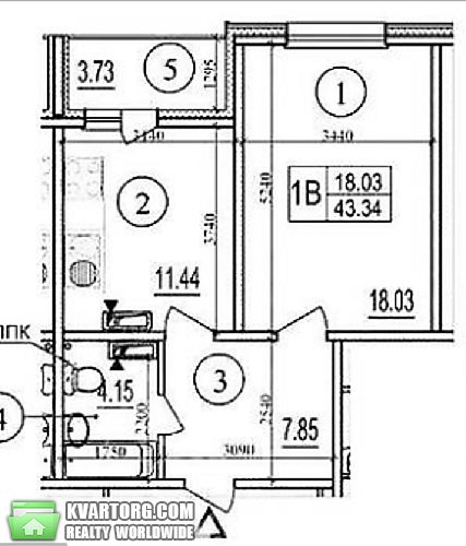 Sell 1-room apartment. Киев,  Глушкова пр — photo 2