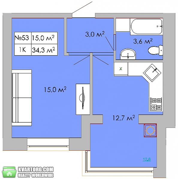 Sell 1-room apartment. Киев, Садовая — photo 8