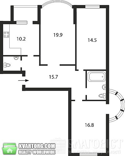 Sell 3-room apartment. Киев,  Победы пр — photo 3