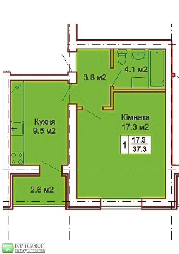 Sell 1-room apartment. Киев,  Университетская — photo 2