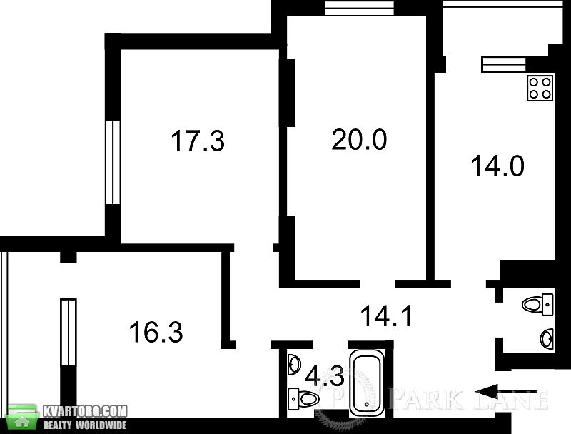 Sell 3-room apartment. Киев, Гавела Вацлава — photo 2